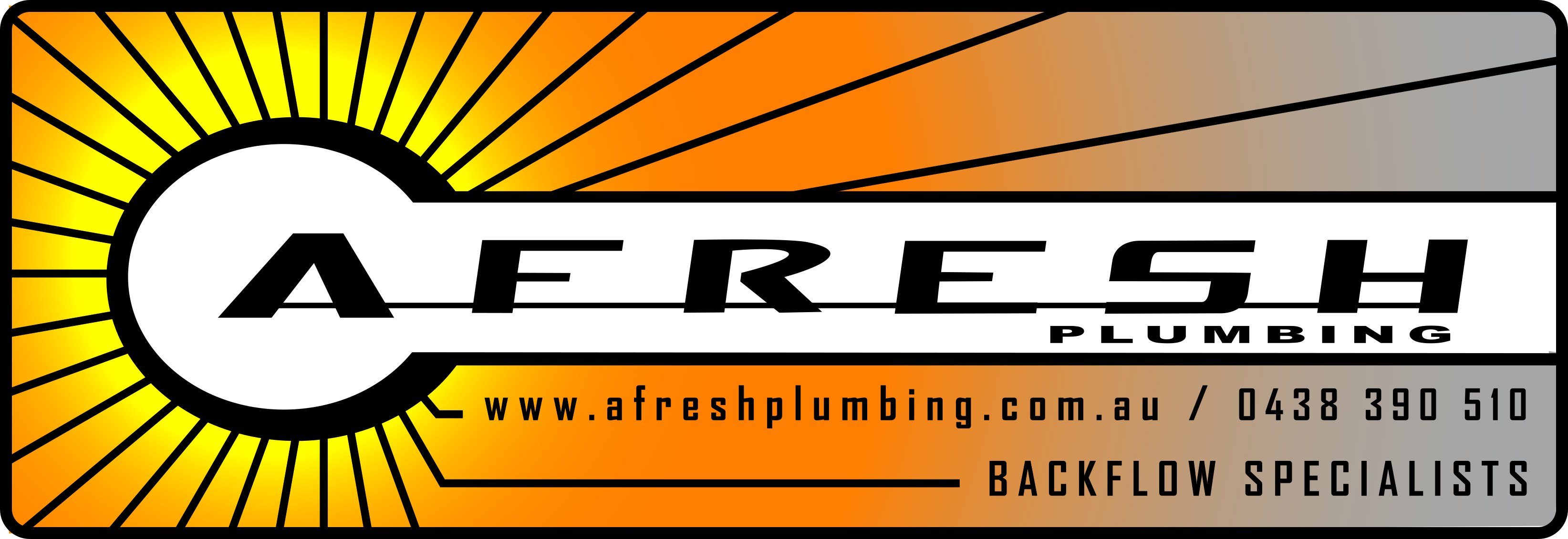 Afresh plumbing logo